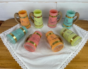 Vintage Siesta Ware 7 Piece Set, Rare Pastel Colored Siesta Vintage Siesta Ware 7 Piece Set, Rare Pastel Colored Siesta