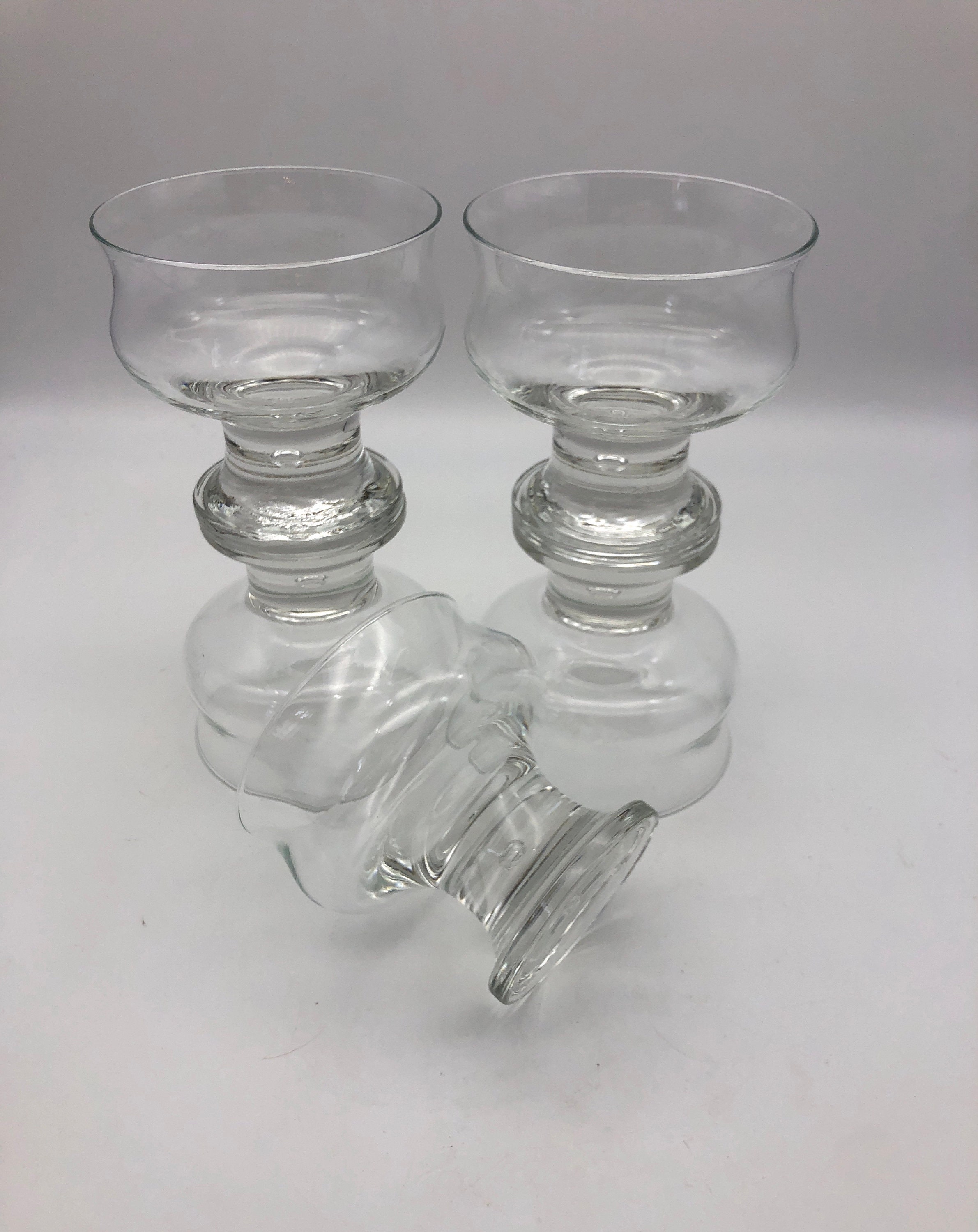 Vintage Controlled Bubble Glass Dessert Coupes by Crown Etsy