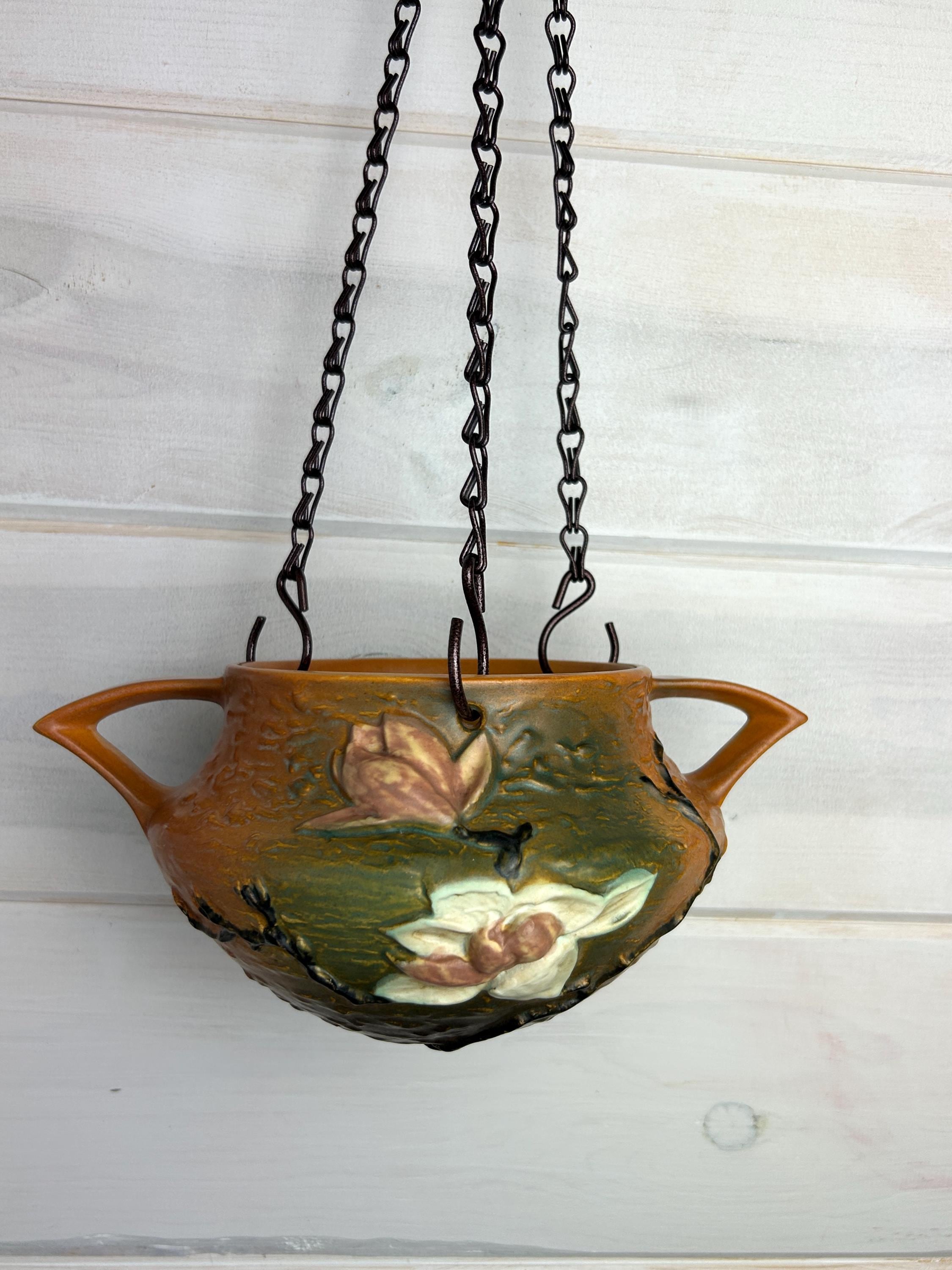 1940s Roseville Pottery Hanging Basket Magnolia Terra Cotta - Etsy