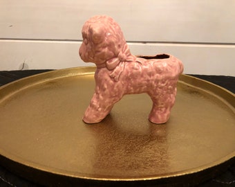 1950s Cameron Clay Pottery Pink Lamb Planter