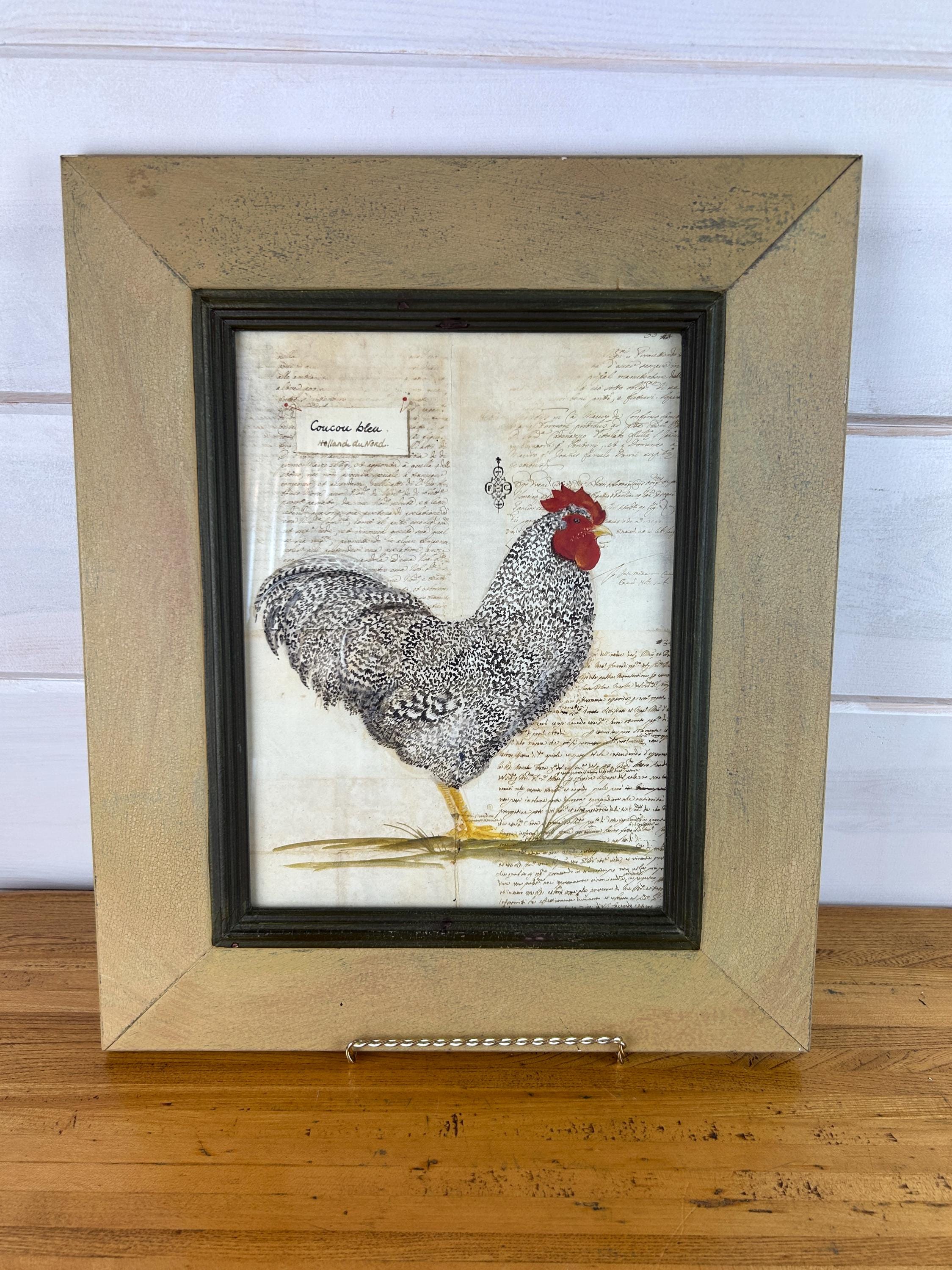 ROOSTER サイン入り 販促ポスター B2 希少 デビュー盤 ルースター Vintage Framed Print Isabelle De Borchgrave Rooster 