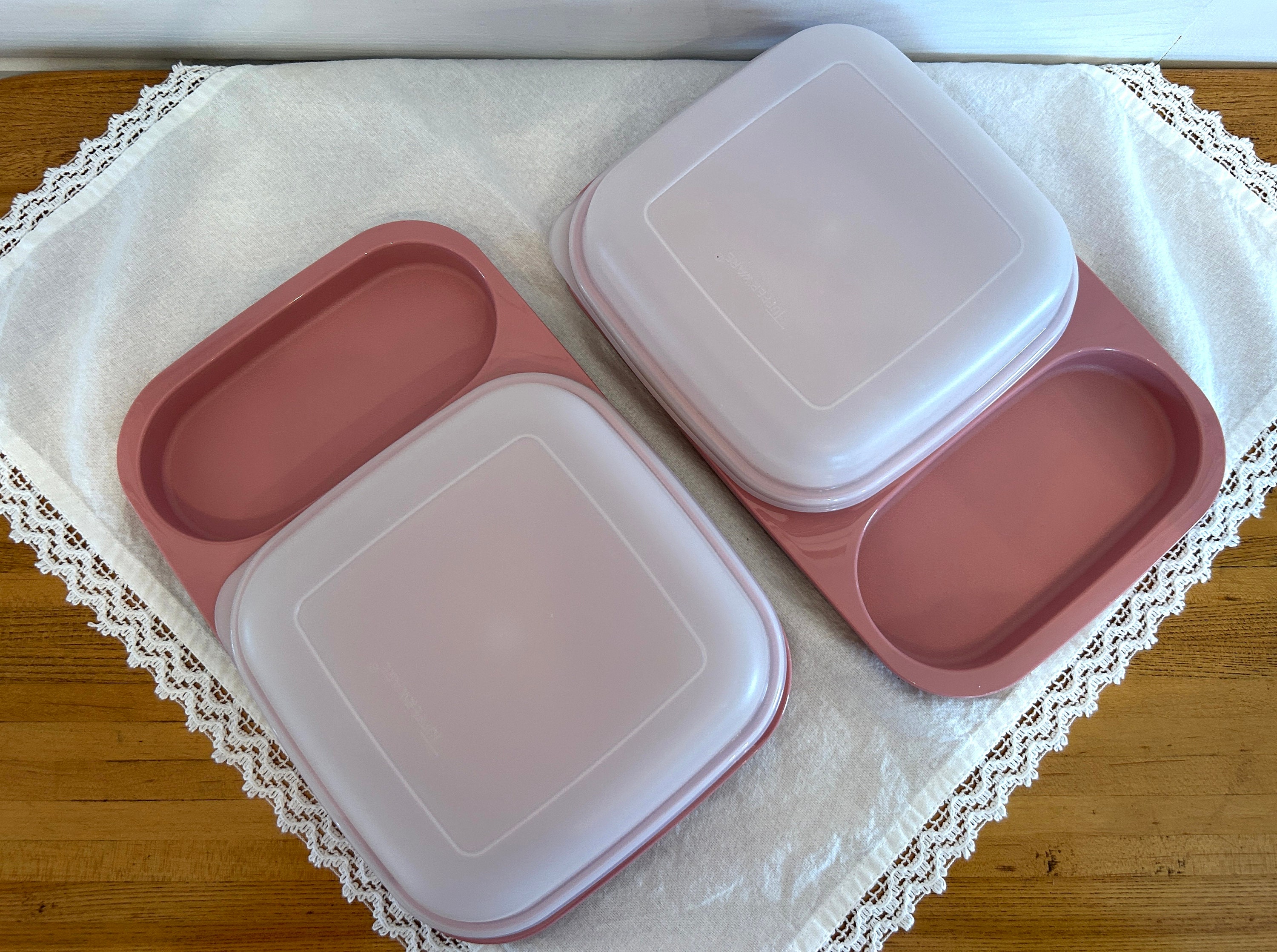 Tupperware : lot de 5 coupelles oceane : 1 grande et 4 petites