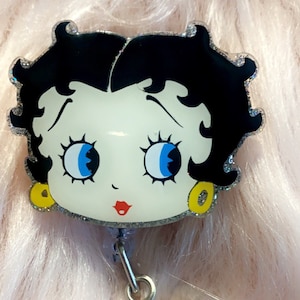 Betty Boop Acrylic Badge Reel