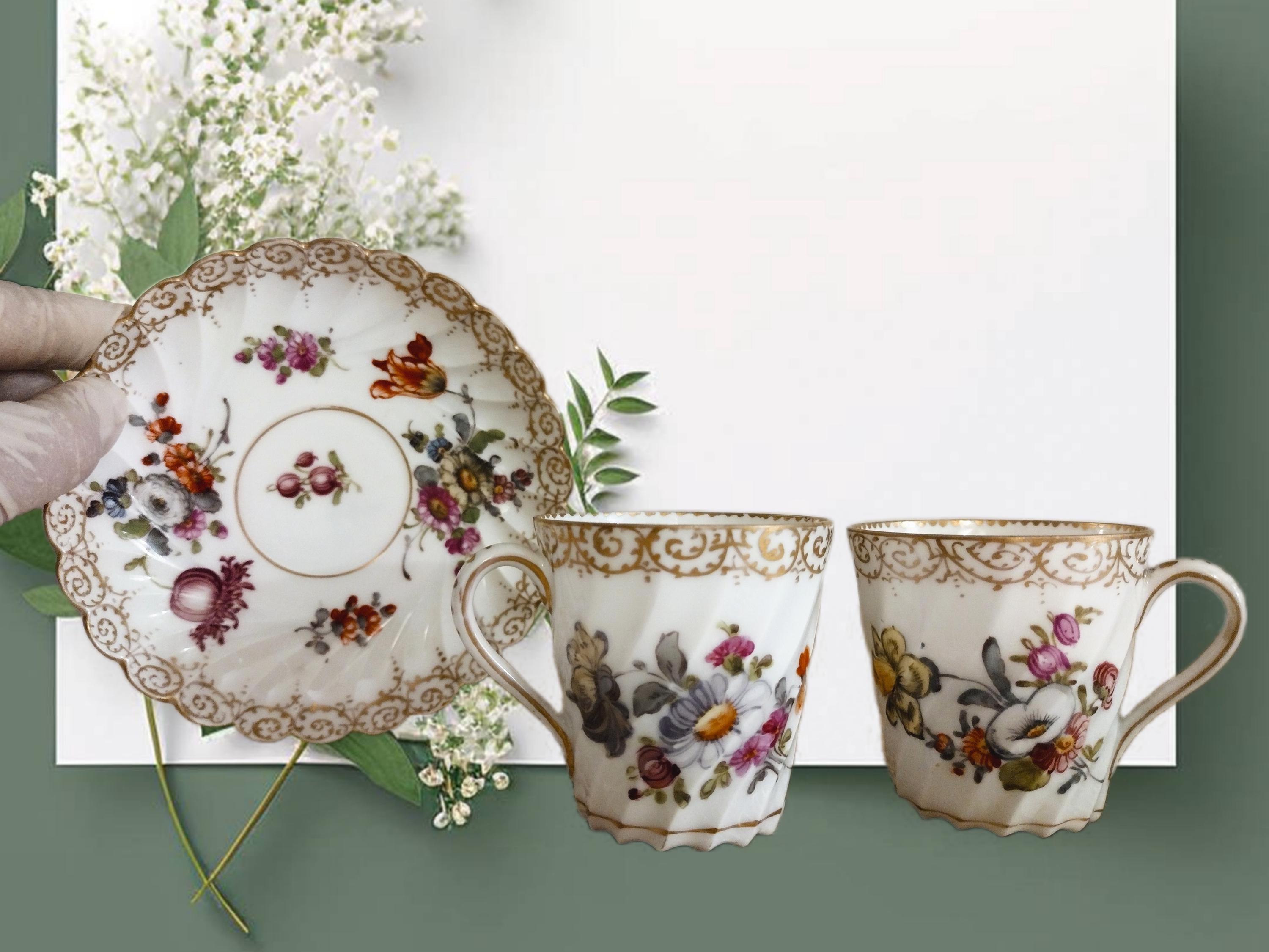 Antique Dresden Cup - Etsy