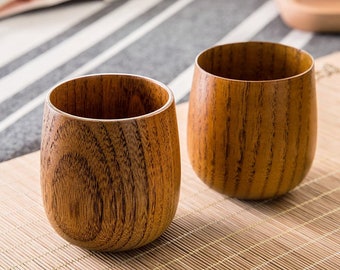 Wooden Cup Japanese Style, Handcrafted, Eco-Friendly
