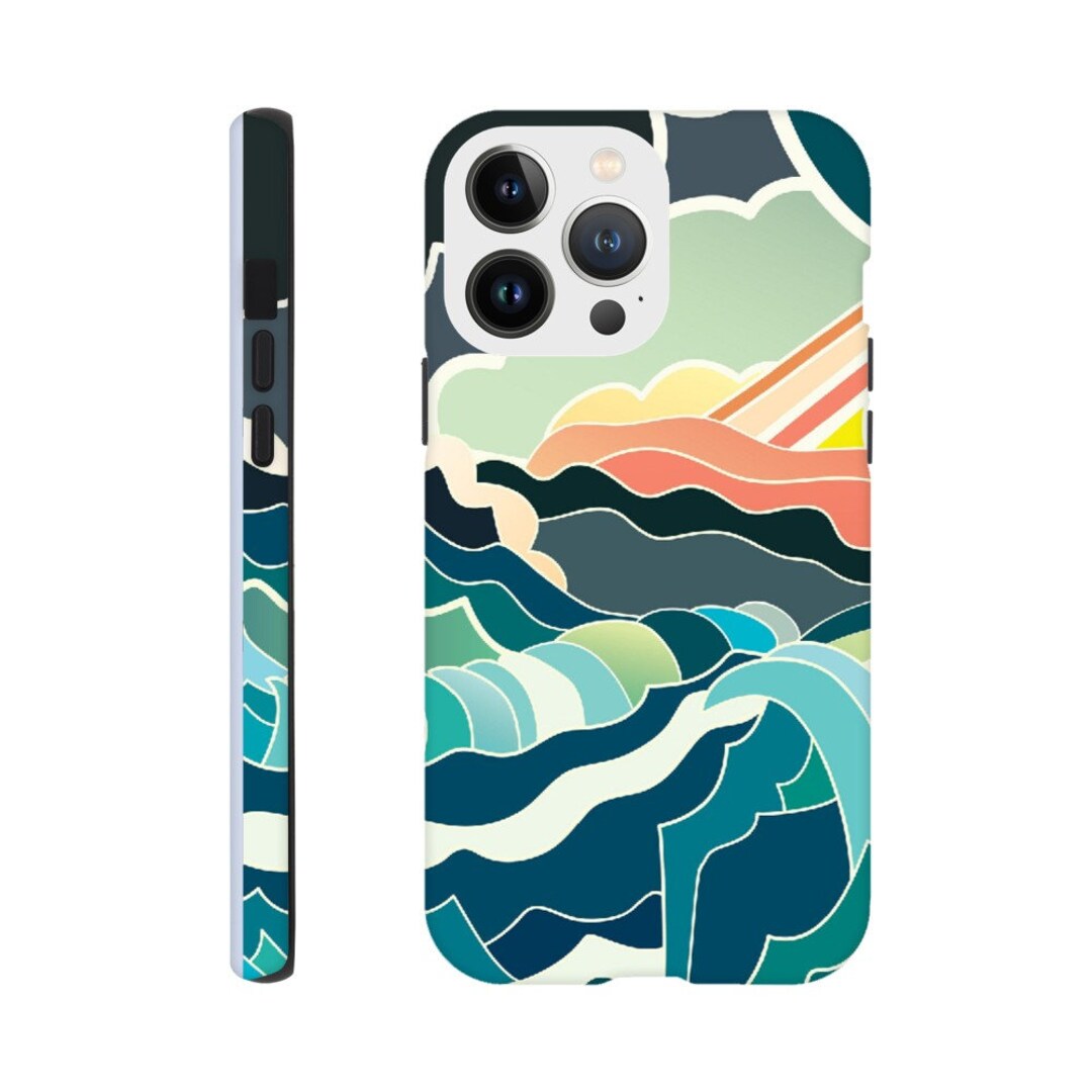 Wave Tough Phone Case I Phone 13 Pro 12 11 XR XS Etsy UK
