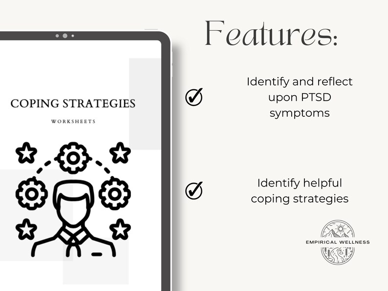 Coping With PTSD: Printable and Digital Mental Health Worksheets to