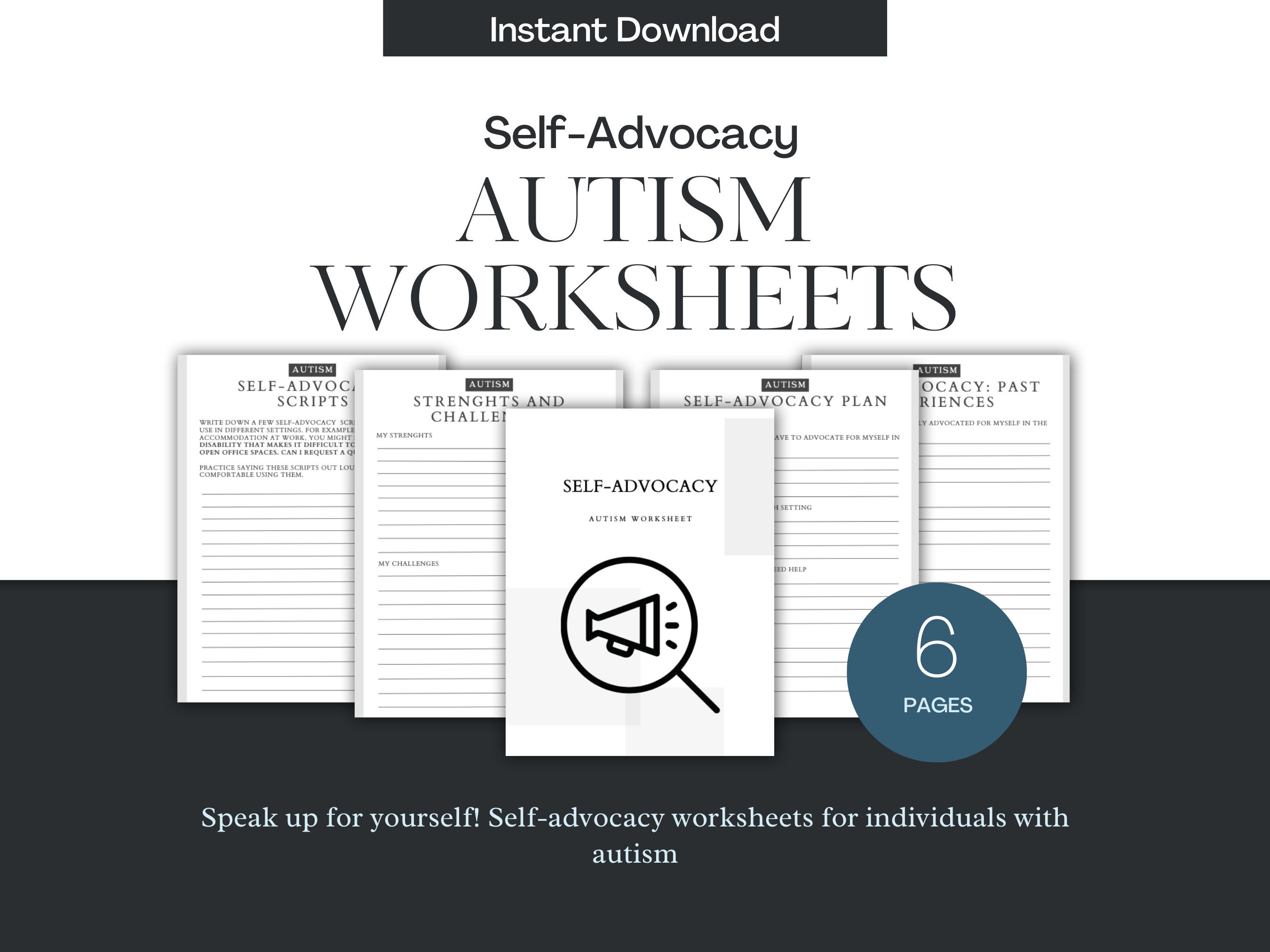 Autism Self-advocacy Worksheets Develop Advocacy Skills and - Etsy Autism Self-advocacy Worksheets Develop Advocacy Skills and - Etsy