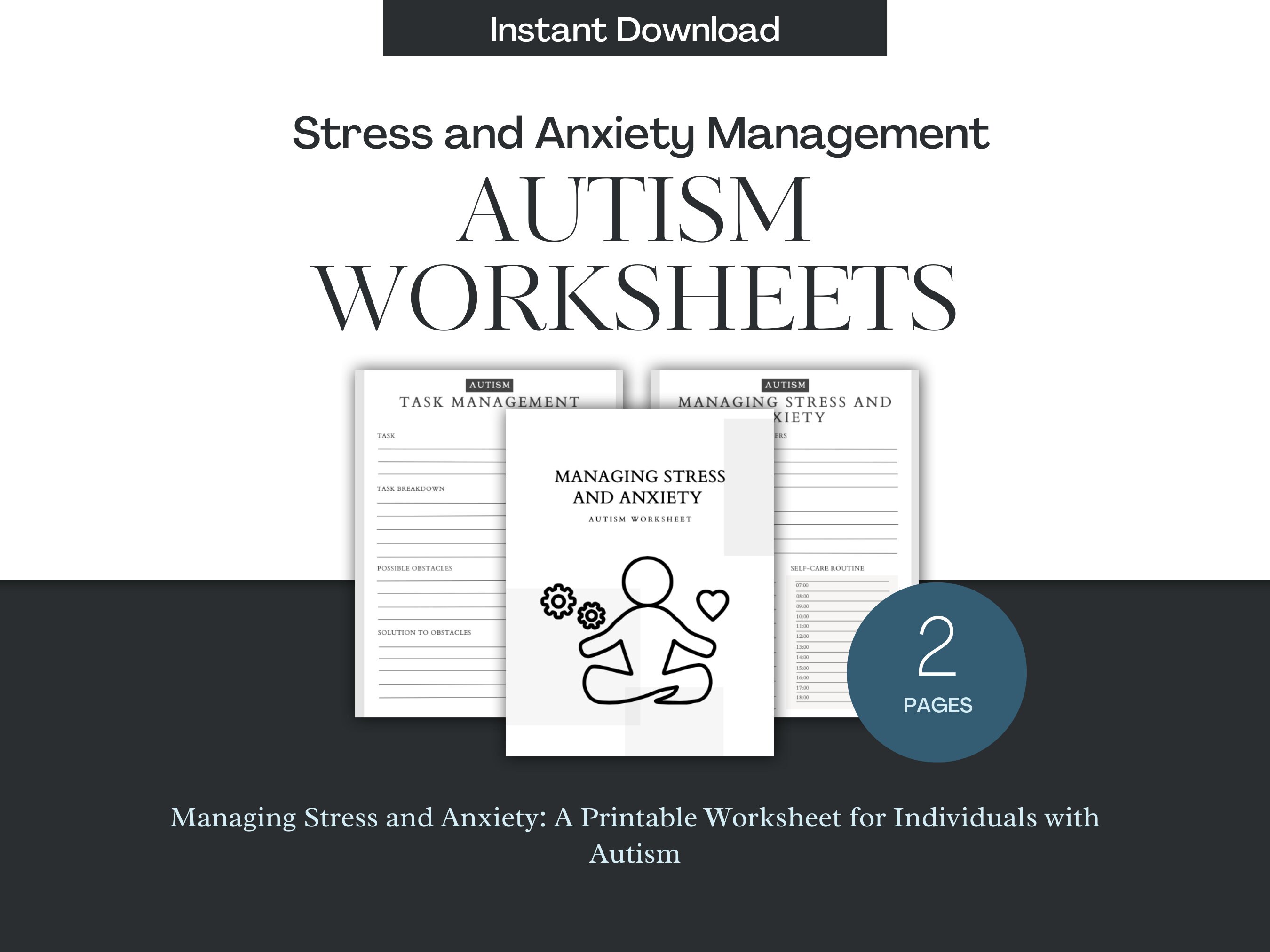 Autism Worksheets - Etsy