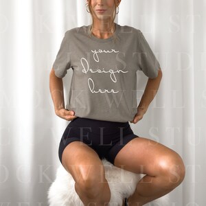 Bella Canvas 3001 Mockup | Heather Olive 3001 mockup, 3001 mockup, tshirt mockup, oversized shirt mockup, shirt mockup, bella canvas mockup