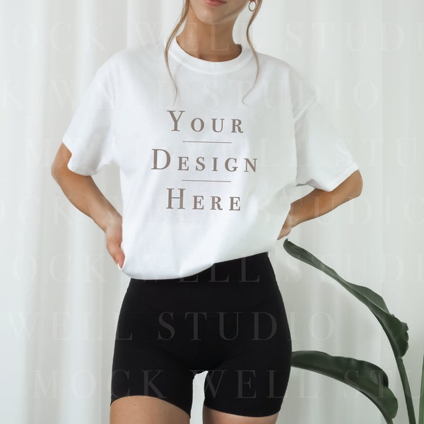 Gildan 5000 Mockup White tshirt mockup | tshirt mockup, model mockup, mockup, shirt mockup, shirt mockup bundle, mockup tshirt, mock ups