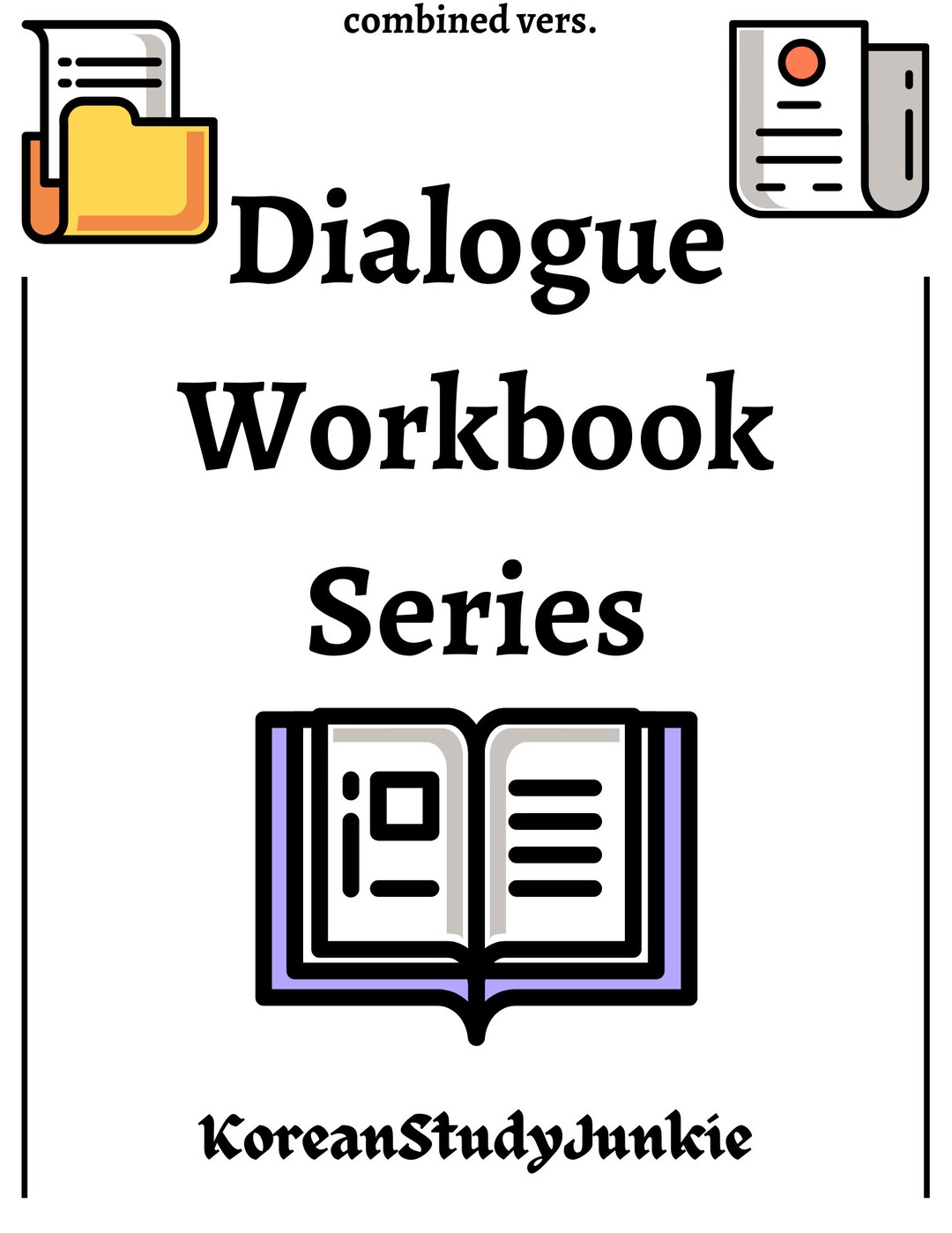 Korean Dialogue Book, Korean Dialogues Workbook, Korean Workbook ...