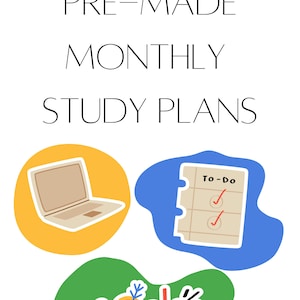 Pre-made Monthly Korean Study Plans