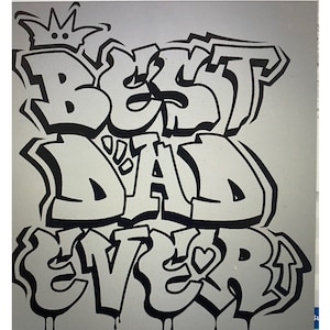Beste vader ooit Graffiti PNG, SVG, PDF, Dxf digitale downloads