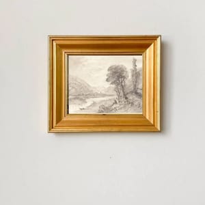 Instant Download Vintage Art Print - Gallery Wall Art - Vintage Art - Unique Wall Art - Charcoal Art - Vintage Gallery Wall