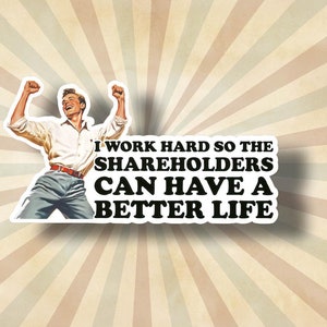 Eat The Rich Sticker: Anti-Capitalist matte Sticker