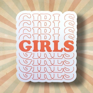 Retro Girls Lesbian Sticker, Lesbian Pride Sticker, Lesbian Sticker Queer Girls Gifts, Pride Sticker, LGBTQ, Sticker for Pride