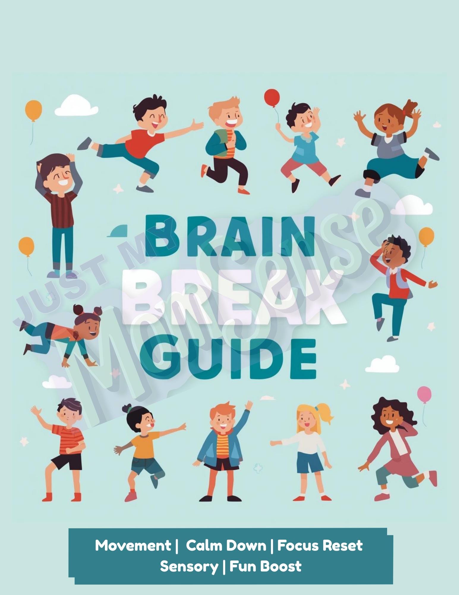 Brain Break Cards for Kids | Movement, Calm Down, Focus Activities (PDF ...