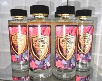Aura Repair Collective Shield Ritual Spray 8 Oz. | Empathic Moon 777, Repair Aura, Collective Shield, Cleansing, Protecting Spiritual Spray