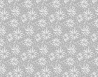 Starburst Floral Cotton Fabric Hippity Hop QT Fabrics 29219K FQ Fat Quarter eighth BTY by Yard  Neutral Baby Shower Nursery Decor Blender