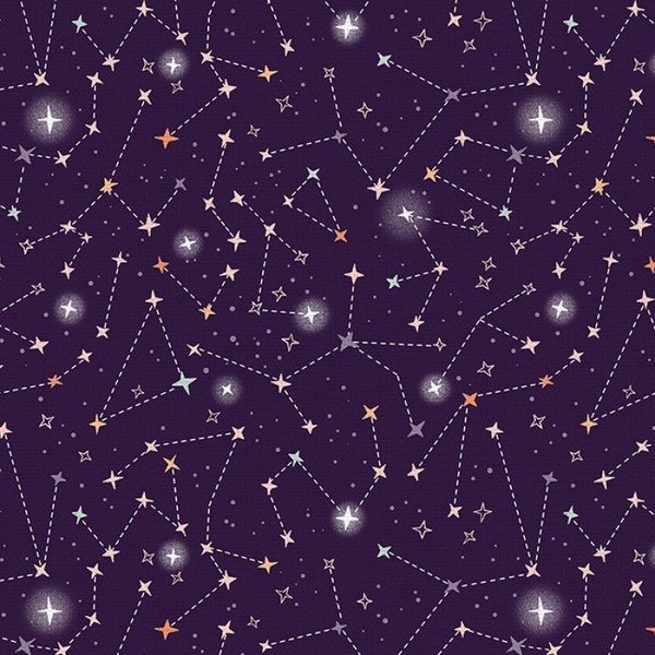 Night Sky Halloween Cotton Fabric 120-24254 Starlight Spooks Paintbrush Studios FQ Fat Quarter Eighth BTY by Yard Precuts Constellation Star