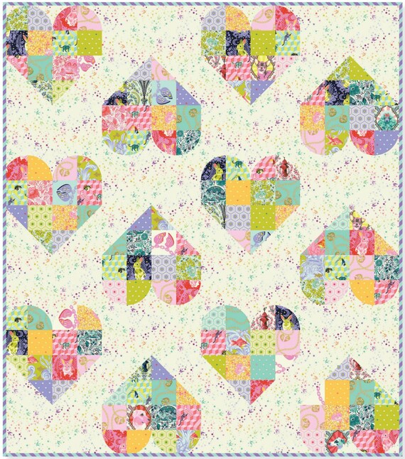 Treading Water Cotton Fabric, Tula Pink Metallic Besties
