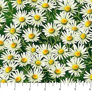 Daisies Cotton Fabric 2545878 Sunshine Harvest Thanksgiving Fabric Northcott Floral FQ Fat Quarter Eighth by the yard BTY Fall Autumn Precut