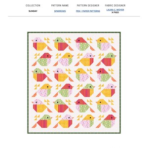 Hummingbirds Cotton Fabric, Sunday, Figo, Laura Moyer, Modern ...