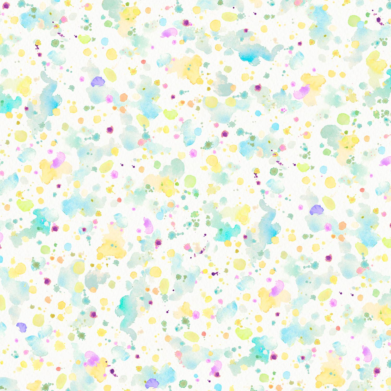 108 in Paint Splatter Cotton Fabric, Sally's Speckle 5786TY, Sillier Than Sally, P&B Nursery Baby BTY By the Yard Wideback Wide Back backing