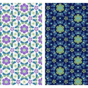 Pirouette Cotton Fabric Water&#39;s Edge Brett Lewis Northcott DP26717-11 Fat Quarter FQ Eighth BTY by the Yard Nature Moth Mandela Kaleidoscope