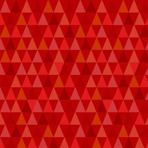 May include: A repeating geometric pattern consisting of equilateral triangles in various shades of red, including bright red, deep crimson, and muted orange-red tones, arranged in a continuous, interlocking grid across the entire surface.