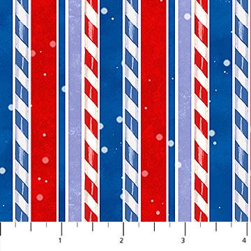 Holiday Stripe Cotton Fabric, Twas the Night Before