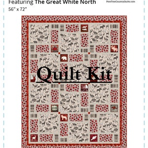 The Great White North Quilt Kit by Pine Tree Country Quilts QT Fabrics ...