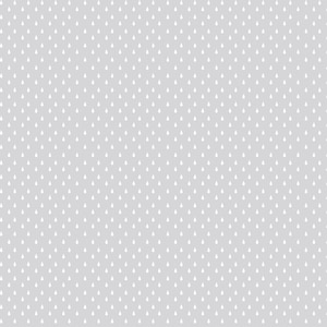 May include: A light gray fabric featuring a repeating pattern of small, white, vertically oriented teardrop shapes arranged in a uniform grid. The teardrops are evenly spaced across the entire surface, creating a simple and consistent graphic design.