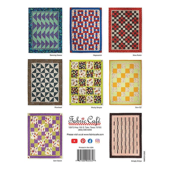 Fast & Fun 3-Yard Quilts Booklet by Fabric Cafe/Donna Robertson