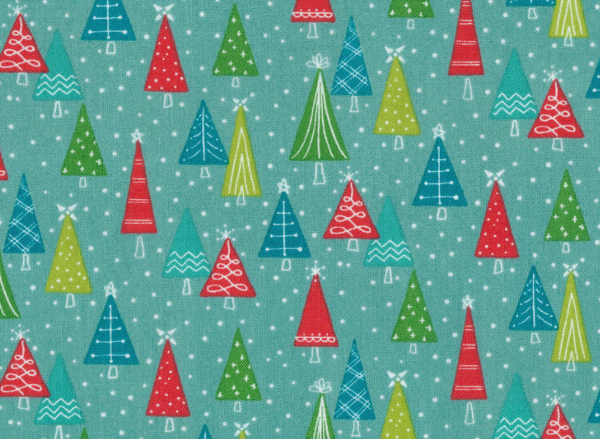 Trees Cotton Fabric Snowed in Heather Peterson Riley Blake - Etsy