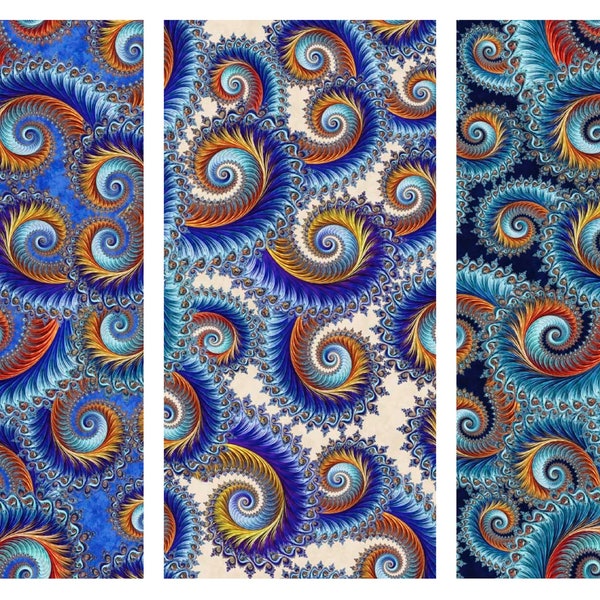 Swirl Scroll cotton fabric Twilight Dan Morris QT Fabrics 29787 FQ Fat Quarter Eighth Half By The Yard BTY Boho Modern Witchy Bohemian decor