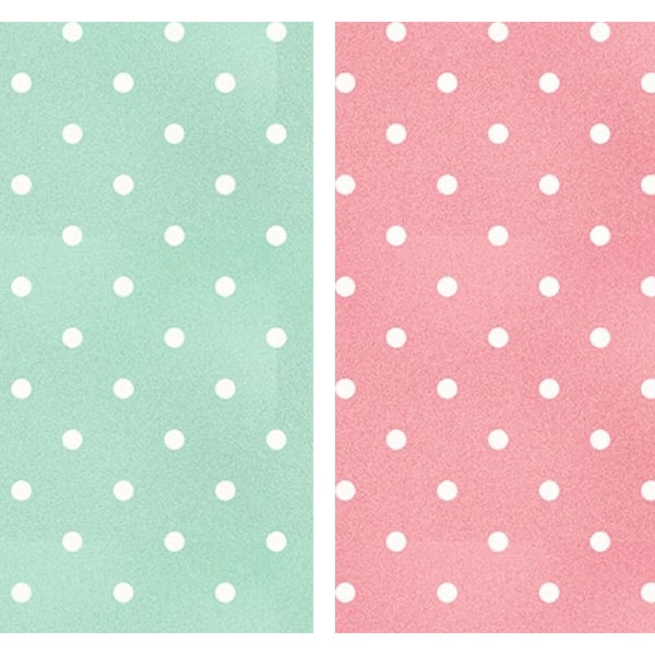 Pastel Polka Dot Cotton Fabric 300322 3003-17 Bella Coco Henry Glass Teatime Tea Party Blender Pastels FQ Fat Quarter Eighth by the Yard BTY