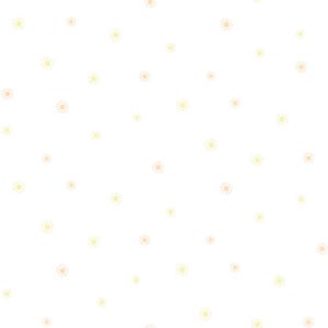 May include: A repeating pattern of small, stylized suns in shades of yellow and peach on a white background. The suns are evenly spaced and create a cheerful, whimsical design.