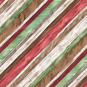 Woodgrain Diagonal Stripe Cotton Fabric, Snowflake Lodge Studio E 22217 Winter Holiday Christmas FQ Fat Quarter BTY By Yard Precut Neutral