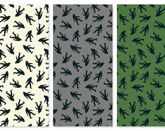 Bigfoot Toss Cotton Fabric C15061 Legends of the National Parks Riley Blake Fat Quarter FQ BTY Yard precut Nature Cryptid Big Foot Sasquatch