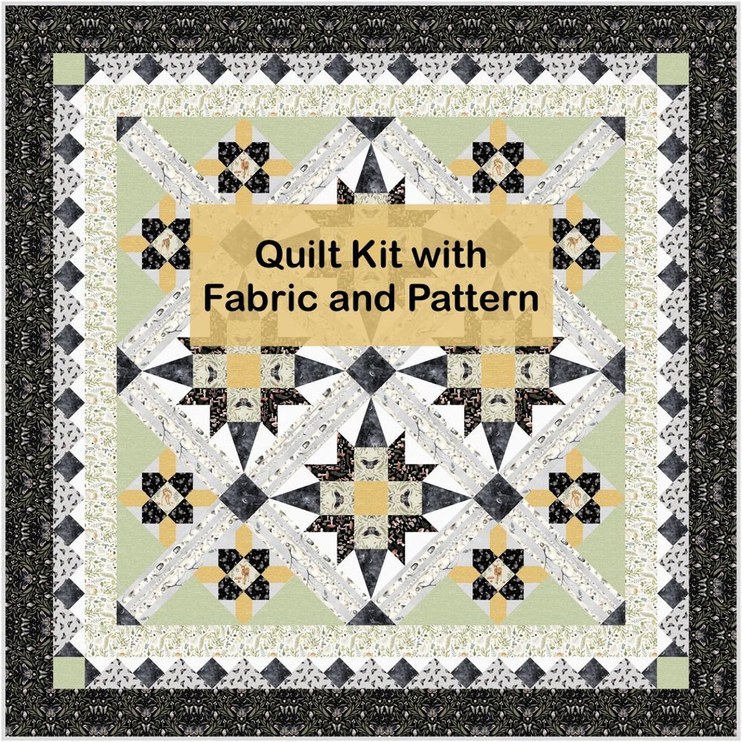 Prairie Moonflower Quilt Kit With Fabric and Pattern for Quilt Top ...