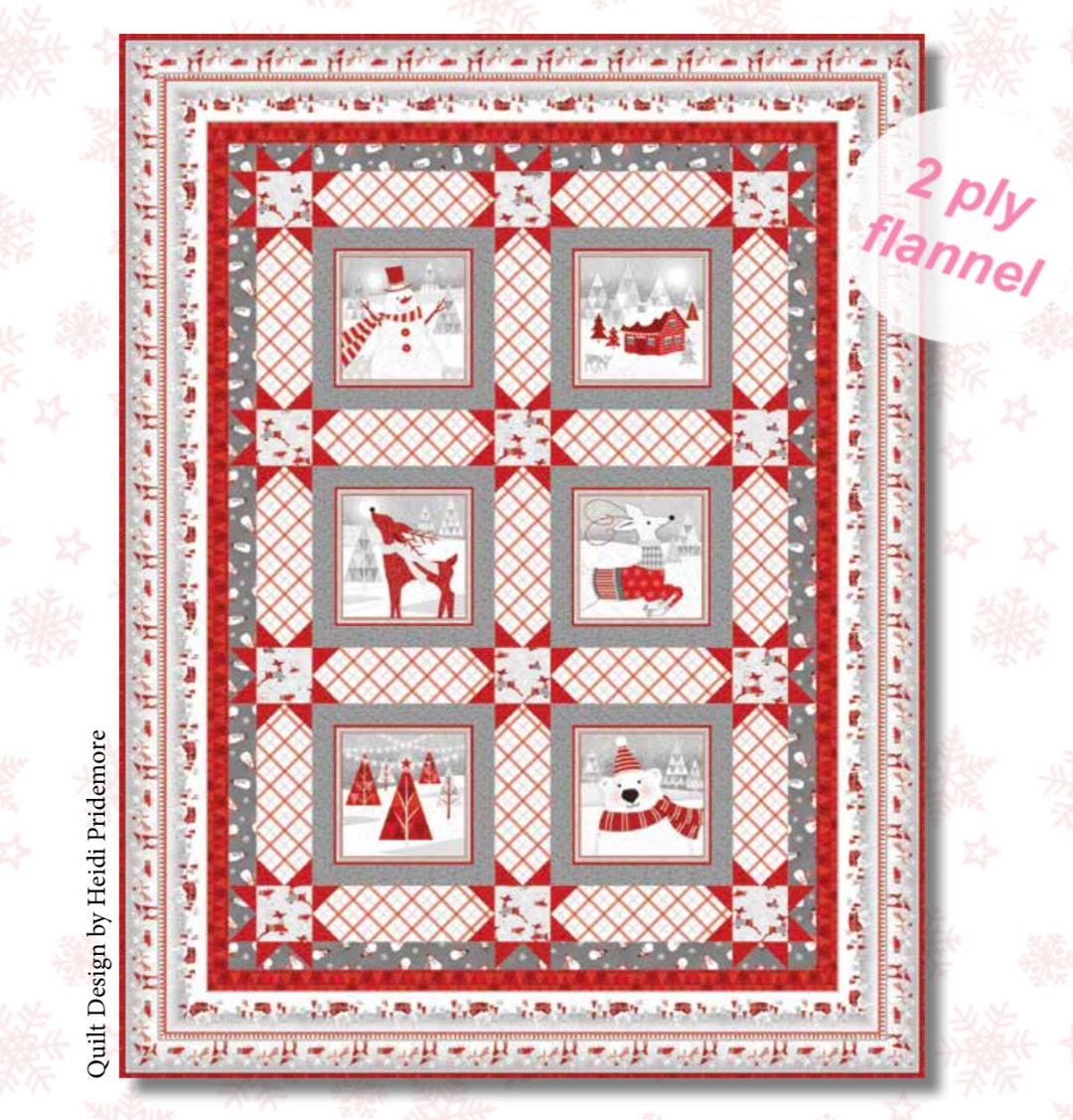 Winter Rendezvous Quilt Kit With Fabric and Pattern 2 Ply Etsy