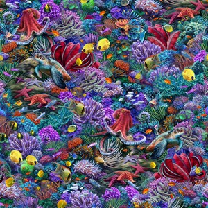 Deep Sea Treasures Quilt Kit With Fabric and Pattern for Quilt Top