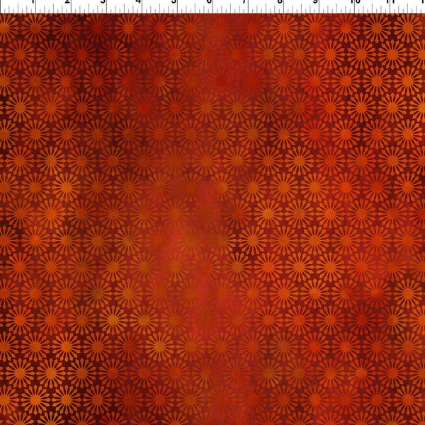 Flame Red Medallions Cotton Fabric, Dragon Emerald Reign 26DRG1 Jason Yenter, In The Beginning FQ Fat Quarter BTY By the Yard Precut Fantasy