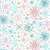 100% Cotton Digital Fabric Christmas Winter Snowflakes Snow Xmas Festive Crafty