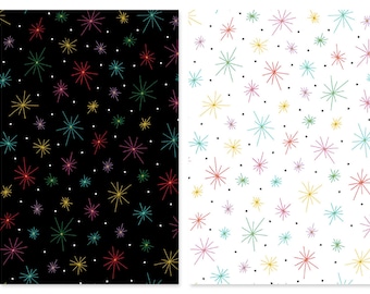 Fireworks Spaced Cotton Fabric Light Up the Sky Turnowsky QT Fabrics 29307 Modern Patriotic FQ Fat Quarter Eighth yard BTY July 4th birthday