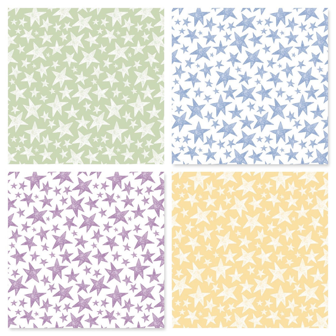 Scribble Stars Cotton Fabric Sleepy Sloths SSLO5196 P&BTextiles