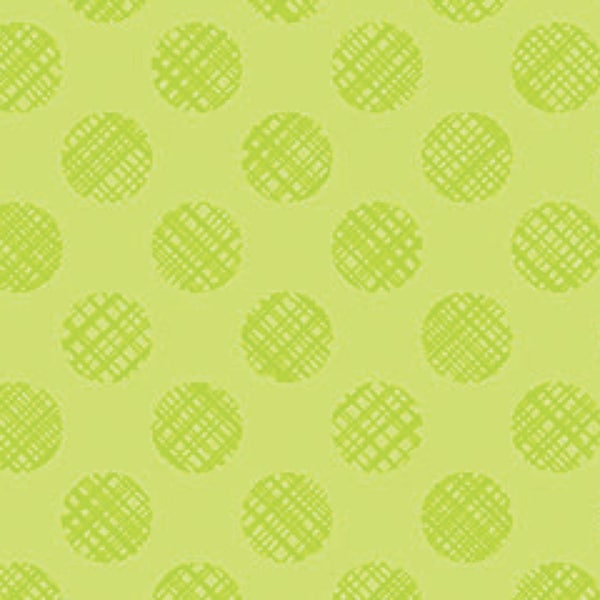Linen Dots Green Cotton Fabric Spring Chickens Patrick Lose Easter basket fabric Spring blender By The Yard BTY FQ Fat Quarter eighth half