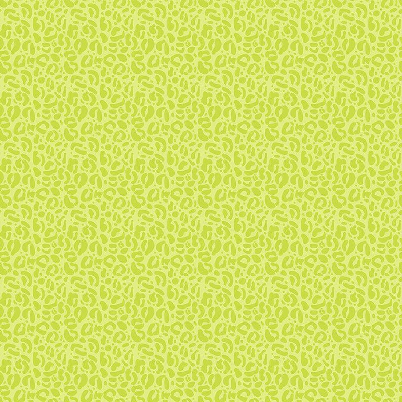 May include: A seamless pattern with a light green background and a repeating pattern of dark green spots.